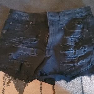 AE black Jean shorts